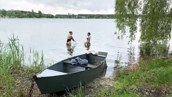 26.05.2022, +14, evening swimming in cold water, закаливание #7