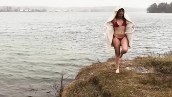 January, swimming in cold water, закаливание, моржевание #3