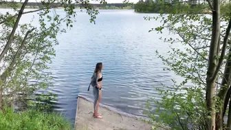 03.05.2022, +15, evening swimming in cold water, закаливание #2