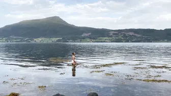 Моржевание в Норвегии. Swimming Norwegian fjord ♥️♥️♥️♥️ #6