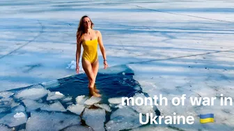 24.03.2022 month of war in Ukraine ???????? Swimming in ice water