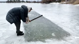 09.01.2022, закаливание, моржевание с компанией, ice swimming #2