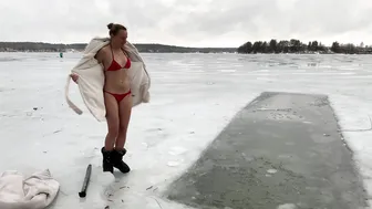 09.01.2022, закаливание, моржевание с компанией, ice swimming #8