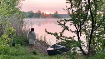 08.05.2022, +6, 5:30, beautiful sunrise, swimming in cold water, закаливание #2