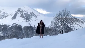 24.12.2021, -14, закаливание, snow bath in Gudauri #3