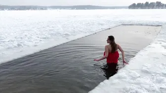 19.01.2021, окунание в прорубь, зимняя фотосессия, закаливание, моржевание с компанией #5