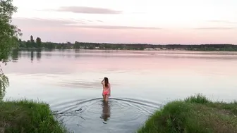 23.05.2021, +17, 20:20, вечерний заплыв, закаливание, evening swimming #4