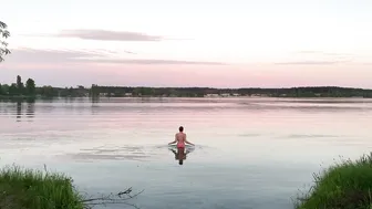 23.05.2021, +17, 20:20, вечерний заплыв, закаливание, evening swimming #6