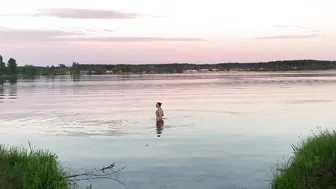 23.05.2021, +17, 20:20, вечерний заплыв, закаливание, evening swimming #7