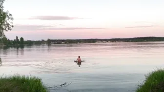 23.05.2021, +17, 20:20, вечерний заплыв, закаливание, evening swimming #8