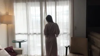 PINK TRANSPARENT ROBE DANCE AND SEDUCING #8