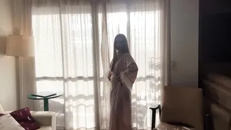 PINK TRANSPARENT ROBE DANCE AND SEDUCING #9