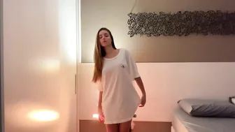 WHITE TRANSPARENT SHIRT DANCE #4