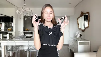 SEXY BLACK PAJAMA TRY ON HAUL #4