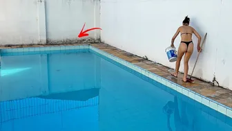 LIMPANDO O MOFO DA PISCINA