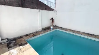 LIMPANDO O MOFO DA PISCINA #6