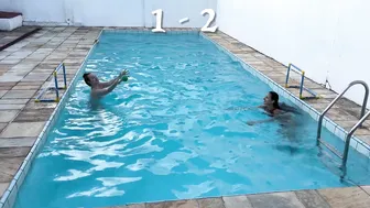 DESAFIO NA PISCINA COM MINHA AMIGA #8