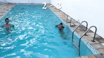 DESAFIO NA PISCINA COM MINHA AMIGA #9