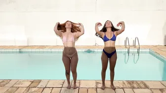 TREINO DE BIQUÍNI NA PISCINA COM MINHA AMIGA #7