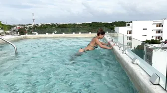 TREINO DE GINÁSTICA NA PISCINA #8