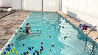 DESAFIO NA PISCINA COM MINHA AMIGA #2 #4