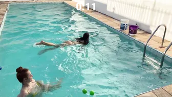 DESAFIO NA PISCINA COM MINHA AMIGA #2 #7