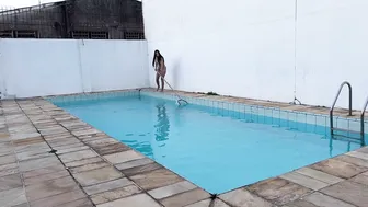 DIA DE LIMPEZA NA PISCINA #5