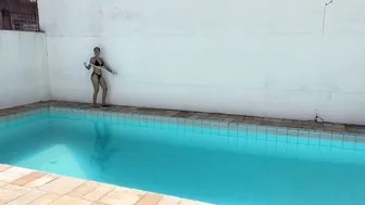 PINTANDO A PAREDE DA PISCINA #10