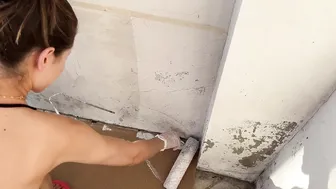 PINTANDO A PAREDE DA PISCINA #5