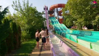 ♥️♥️DARE TO TRY?! Freefalll Waterslide at Europe's Albena Aquamania Water Park, BULGARIA #10