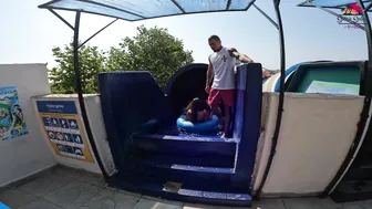 ♥️♥️DARE TO TRY?! Black Hole Water Slide at Europe's BIGGEST Water Park - Aquapark Nessebar in Bulgaria #7