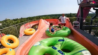 ♥️♥️DARE TO TRY?! Mammoth Waterslide at Europe's Albena Aquamania Water Park, BULGARIA #2