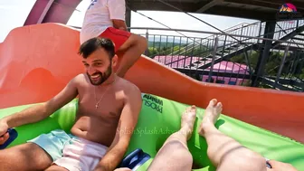 ♥️♥️DARE TO TRY?! Mammoth Waterslide at Europe's Albena Aquamania Water Park, BULGARIA #5