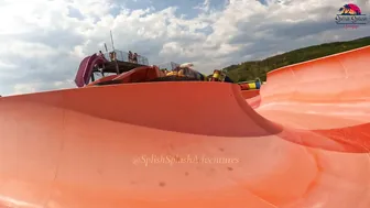 ♥️♥️DARE TO TRY?! Mammoth Waterslide at Europe's Albena Aquamania Water Park, BULGARIA #6