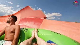 ♥️♥️DARE TO TRY?! Mammoth Waterslide at Europe's Albena Aquamania Water Park, BULGARIA #7