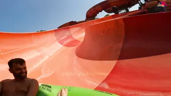 ♥️♥️DARE TO TRY?! Mammoth Waterslide at Europe's Albena Aquamania Water Park, BULGARIA #9