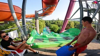 Unseen Secrets: Exploring Albena's Aquamania Water Park in Bulgaria, All Waterslides №3 #9