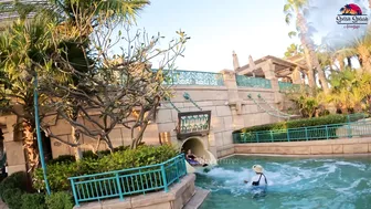 Unseen Secrets: Exploring Dubai's Aquaventure Water Park, All Waterslides + Beach Walk #4