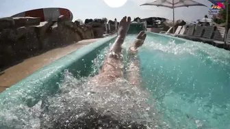 ♥️♥️DARE TO TRY?! Spiral Water Slide at Europe's BIGGEST Water Park - Aquapark Nessebar in Bulgaria #10