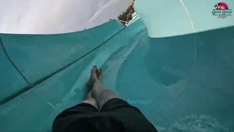 ♥️♥️DARE TO TRY?! Spiral Water Slide at Europe's BIGGEST Water Park - Aquapark Nessebar in Bulgaria #9