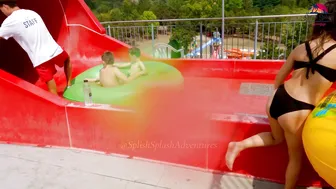 ♥️♥️DARE TO TRY?! Tornado Waterslide at Europe's Albena Aquamania Water Park, BULGARIA #2