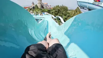 ♥️♥️DARE TO TRY?! Spiral Water Slide at Europe's BIGGEST Water Park - Aquapark Nessebar in Bulgaria №2 #10