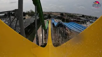 DARE TO TRY? KAMIKAZE Water Slide at Aquapark Nessebar in Bulgaria, near Sunny Beach #10