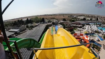 DARE TO TRY? KAMIKAZE Water Slide at Aquapark Nessebar in Bulgaria, near Sunny Beach #8