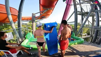 ♥️♥️DARE TO TRY?! ProRacer Waterslide at Europe's Albena Aquamania Water Park, BULGARIA #3