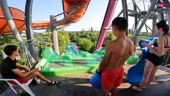 ♥️♥️DARE TO TRY?! ProRacer Waterslide at Europe's Albena Aquamania Water Park, BULGARIA #4