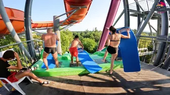 ♥️♥️DARE TO TRY?! ProRacer Waterslide at Europe's Albena Aquamania Water Park, BULGARIA #5