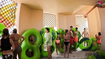 DARE TO TRY? TRAPDOOR Water Slide at Aquapark Nessebar in Bulgaria, near Sunny Beach #4