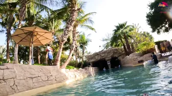 Unseen Secrets: Exploring Dubai's Aquaventure Water Park, All Waterslides + Lazy River #8