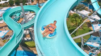 DARE TO TRY? Uphill Water Slide at Aquapark Nessebar in Bulgaria, near Sunny Beach